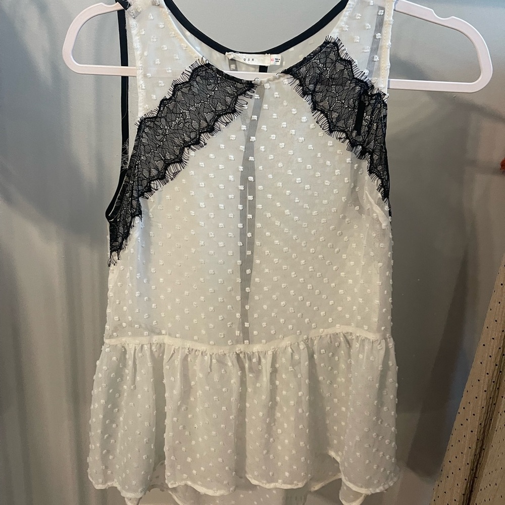 LUSH peplum blouse